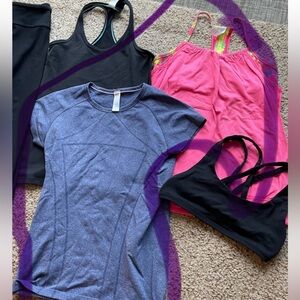 Ivivva clothing- pink tank and blue t-shirt only